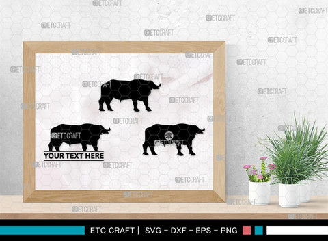 Buffalo Monogram, Buffalo Silhouette, Buffalo SVG, Bull Rider Svg, Bison Svg, Animal Svg, SB00231 SVG ETC Craft 