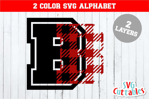 Buffalo Plaid Alphabet Font Svg Cuttables 