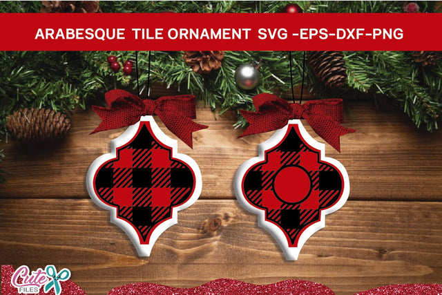 Buffalo plaid Arabesque tile svg cut file SVG Cute files 