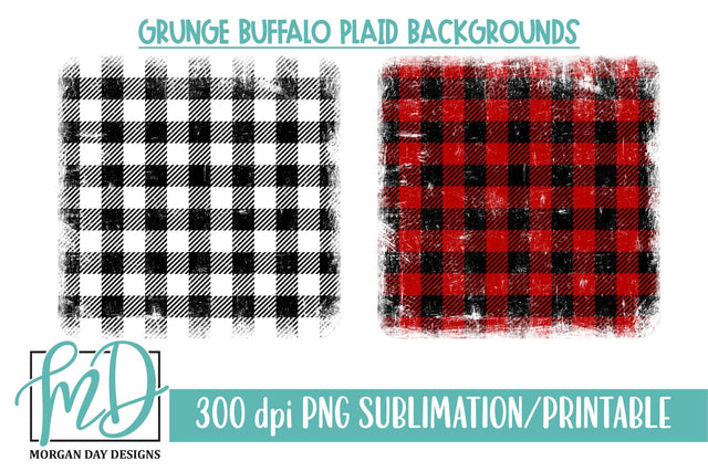 Buffalo Plaid Background Sublimation PNG Sublimation Morgan Day Designs 