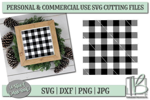 Buffalo Plaid Background SVG Cut File SVG TB Designs 