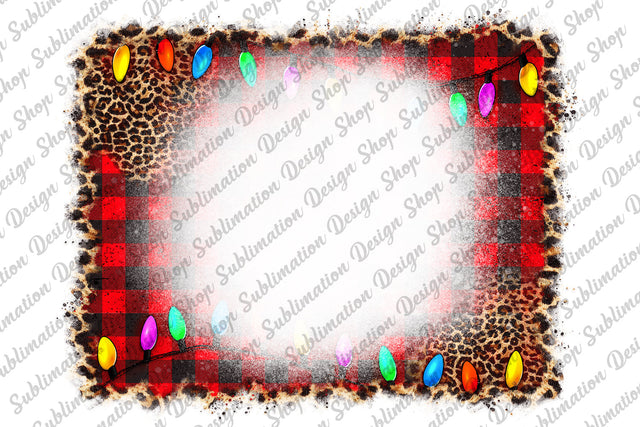 Buffalo Plaid Background With Bleach Effect, Christmas Background Png, Leopard Background, Christmas Lights, Sublimation Designs Downloads Sublimation SublimationDesignShop 