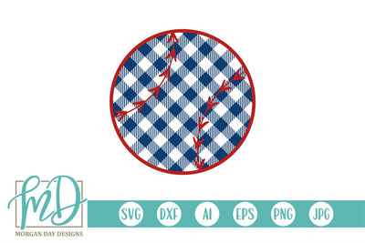 Buffalo Plaid Baseball SVG Morgan Day Designs 