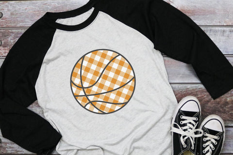 Buffalo Plaid Basketball SVG Morgan Day Designs 