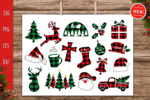 Buffalo Plaid Bundle Svg, Christmas Bundle Svg, Christmas Buffalo Plaid Svg SVG SvgMonkeys 