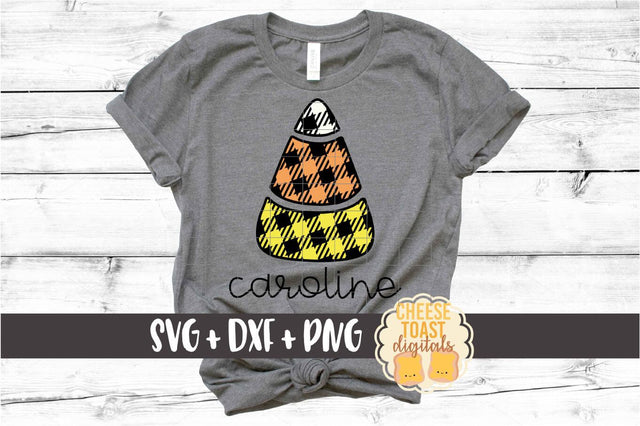 Buffalo Plaid Candy Corn - Halloween SVG PNG DXF Cut Files SVG Cheese Toast Digitals 