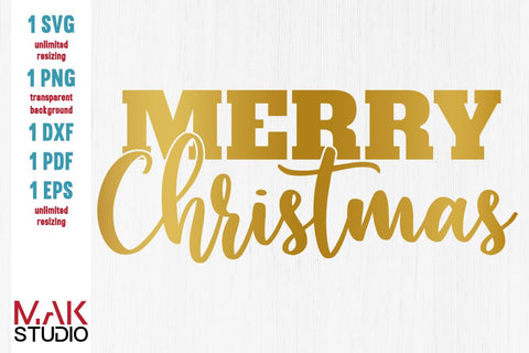 Buffalo plaid christmas svg, Merry christmas svg, Christmas svg, Merry christmas cut file SVG MAKStudion 