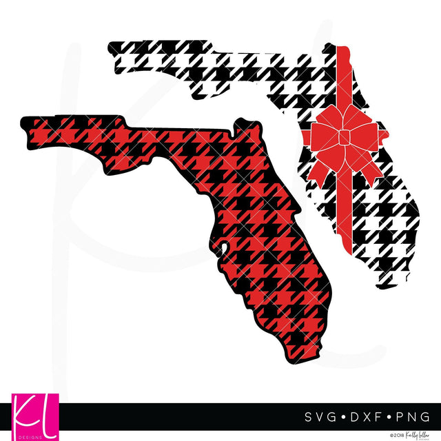 Buffalo Plaid Florida SVG Kelly Lollar Designs 