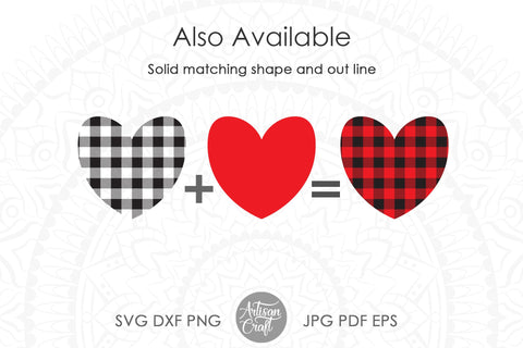 Buffalo plaid heart SVG, plaid heart PNG, sublimation designs Sublimation Artisan Craft SVG 