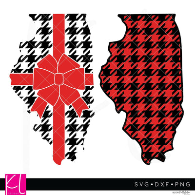 Buffalo Plaid Illinois SVG Kelly Lollar Designs 