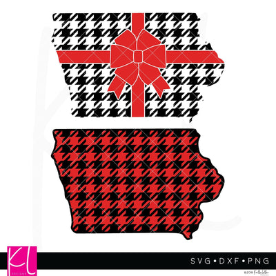 Buffalo Plaid Iowa SVG Kelly Lollar Designs 
