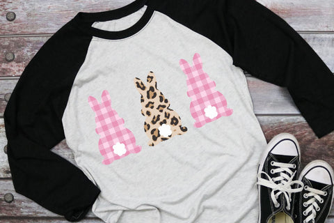 Buffalo Plaid Leopard Easter Bunny SVG Morgan Day Designs 