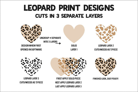 Buffalo Plaid Leopard Valentine Heart Trio SVG Morgan Day Designs 