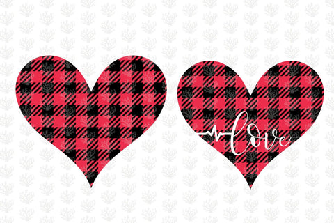 Buffalo Plaid Love Clipart Bundle – Love And Valentine SVG EPS DXF PNG SVG CoralCutsSVG 