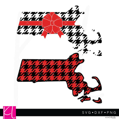 Buffalo Plaid Massachusetts SVG Kelly Lollar Designs 