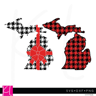 Buffalo Plaid Michigan SVG Kelly Lollar Designs 