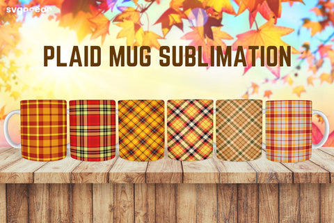 Buffalo Plaid Mug Sublimation | PNG Bundle | Mug Wrap Sublimation SvgOcean 