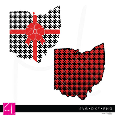 Buffalo Plaid Ohio SVG Kelly Lollar Designs 