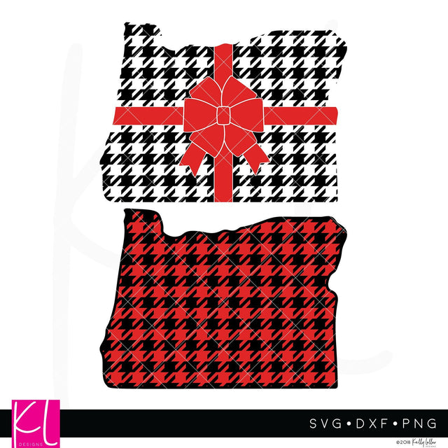 Buffalo Plaid Oregon SVG Kelly Lollar Designs 