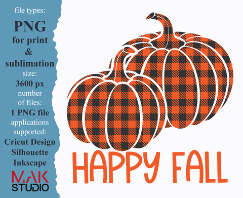 Buffalo plaid pumpkin png, Buffalo plaid pumpkin clipart, Happy fall png, Pumpkin png, Buffalo pumpkin png, Fall png, Pumpkin clip art SVG MAKStudion 