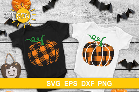 Buffalo Plaid Pumpkin SVG | Plaid pumpkin SVG | Fall SVG SVG CutsunSVG 