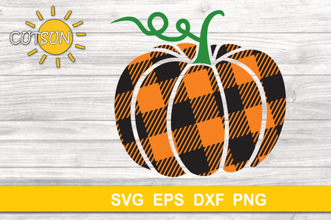 Buffalo Plaid Pumpkin SVG | Plaid pumpkin SVG | Fall SVG SVG CutsunSVG 
