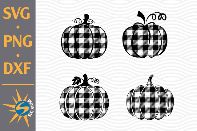 Buffalo Plaid Pumpkin SVG, PNG, DXF Digital Files Include SVG SVGStoreShop 