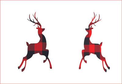 Buffalo Plaid Reindeer PNG, sublimation graphics, clipart Sublimation sublimationhappy 