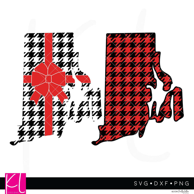 Buffalo Plaid Rhode Island SVG Kelly Lollar Designs 