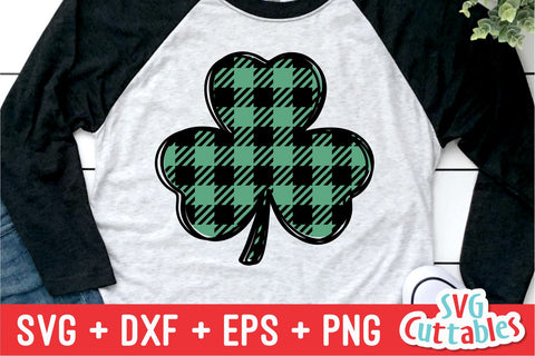 Buffalo Plaid Shamrock Svg Cuttables 