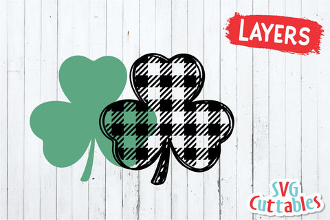 Buffalo Plaid Shamrock Svg Cuttables 