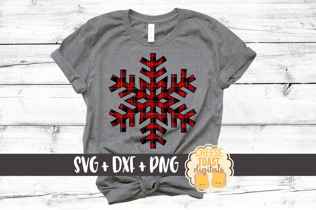 Buffalo Plaid Snowflake - Christmas SVG Files SVG Cheese Toast Digitals 