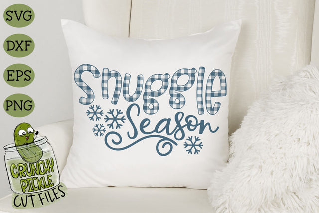 Buffalo Plaid Snuggle Season SVG File SVG Crunchy Pickle 