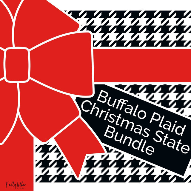 Buffalo Plaid State Bundle SVG Kelly Lollar Designs 