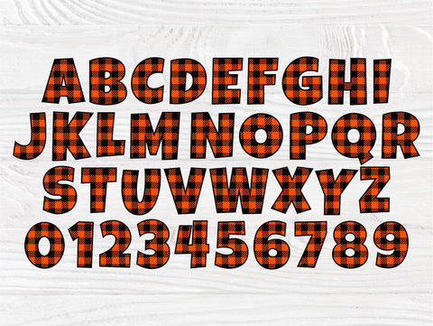 Buffalo Plaid SVG, Plaid Alphabet, Plaid Font Svg SVG TonisArtStudio 