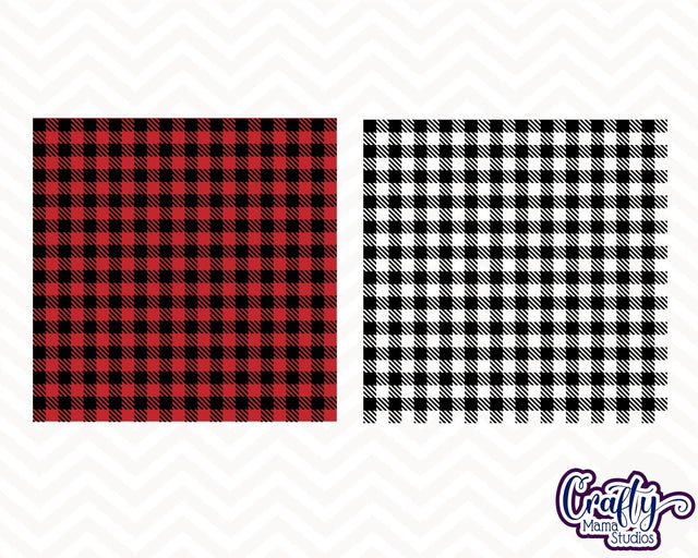 Buffalo Plaid SVG - Plaid SVG - Buffalo Plaid Seamless Pattern SVG Crafty Mama Studios 
