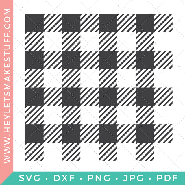 Buffalo Plaid SVG SVG Hey Let's Make Stuff 