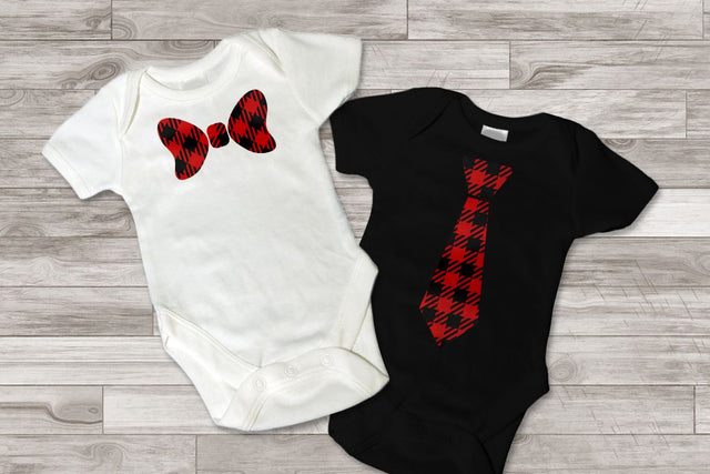 Buffalo Plaid Tie and Bow Tie SVG Risa Rocks It 