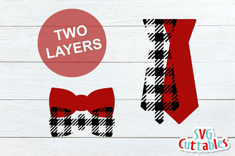 Buffalo Plaid Ties and Suspenders SVG Svg Cuttables 