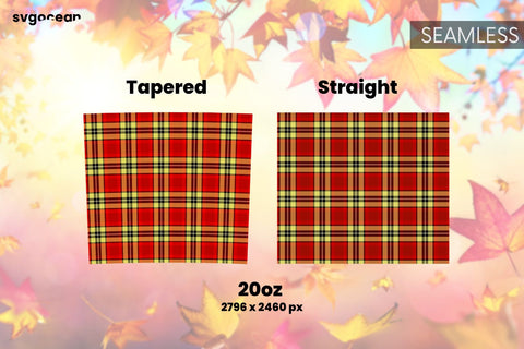 Buffalo Plaid Tumbler PNG | PNG Bundle | Tumbler 20oz Sublimation SvgOcean 