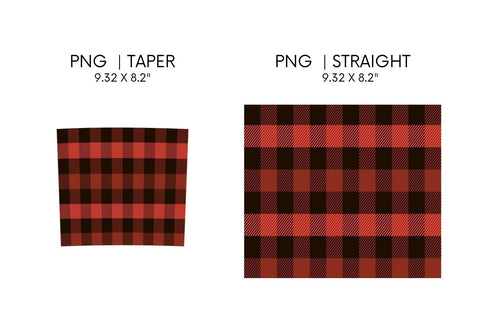 Buffalo Plaid Tumbler Sublimation Sublimation SvgOcean 