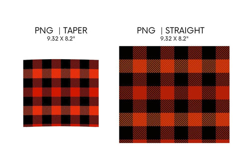 Buffalo Plaid Tumbler Sublimation Sublimation SvgOcean 