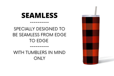 Buffalo Plaid Tumbler Sublimation Sublimation SvgOcean 