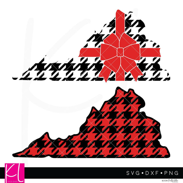 Buffalo Plaid Virginia SVG Kelly Lollar Designs 