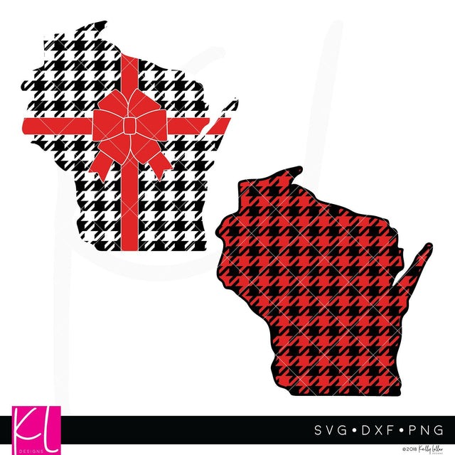 Buffalo Plaid Wisconsin SVG Kelly Lollar Designs 