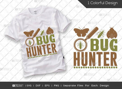 Bug Hunter SVG Cut File | Hunting Svg | Bug Svg | Butterfly Svg | Hunter Svg | Hunting Life Svg | Hunting T-shirt Design SVG ETC Craft 