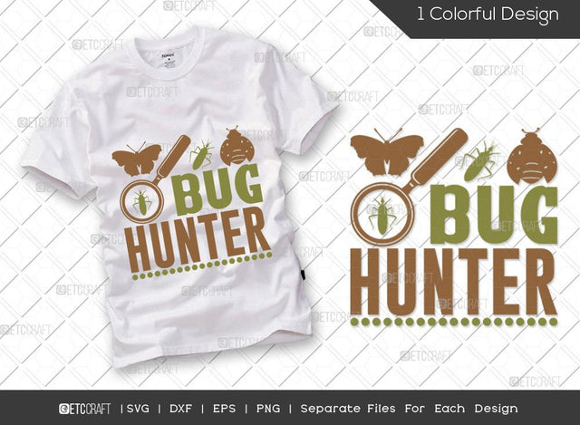 Bug Hunter SVG Cut File | Hunting Svg | Bug Svg | Butterfly Svg | Hunter Svg | Hunting Life Svg | Hunting T-shirt Design SVG ETC Craft 