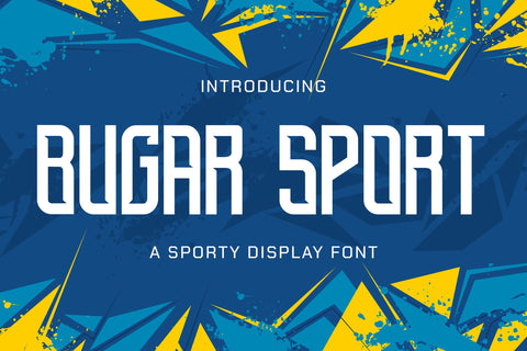 Bugar Sport - Sporty Display Font Font StringLabs 