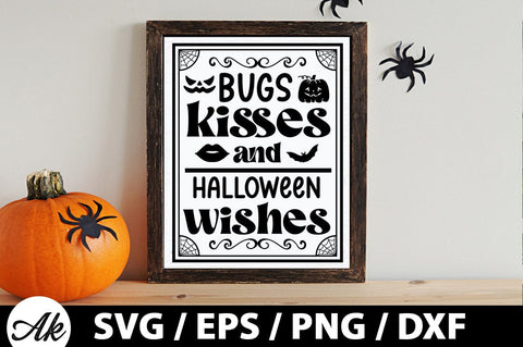 Bugs kisses and halloween wishes SVG SVG akazaddesign 