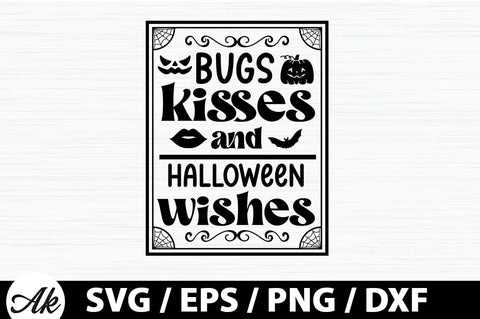 Bugs kisses and halloween wishes SVG SVG akazaddesign 
